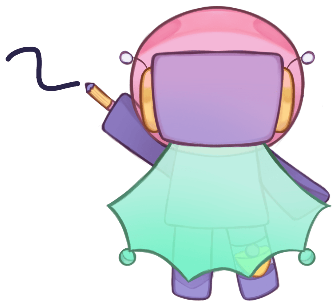 WayBionic Mascot with Pencil